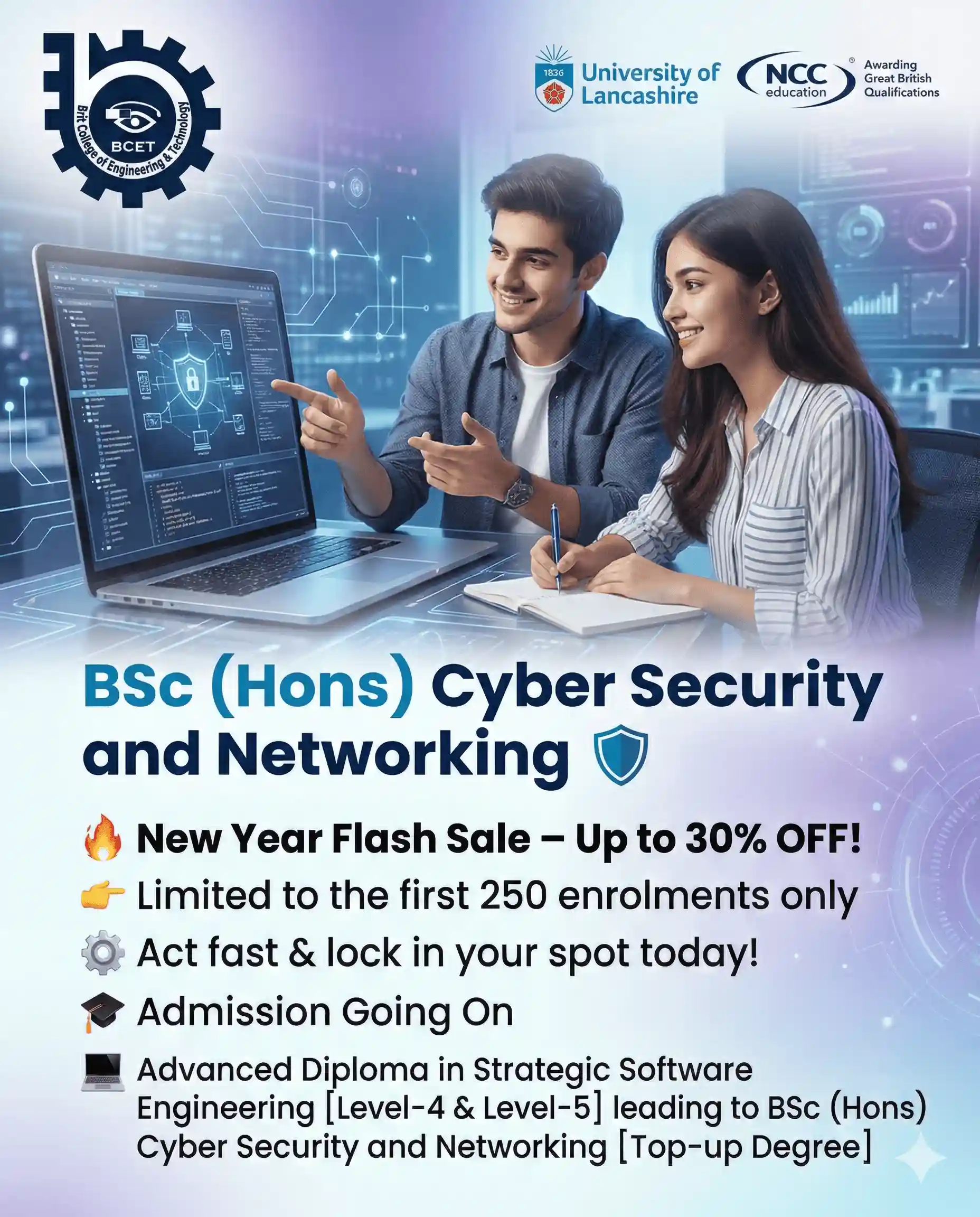 BSc (Hons) in Cyber Security & Networking [Top-up]